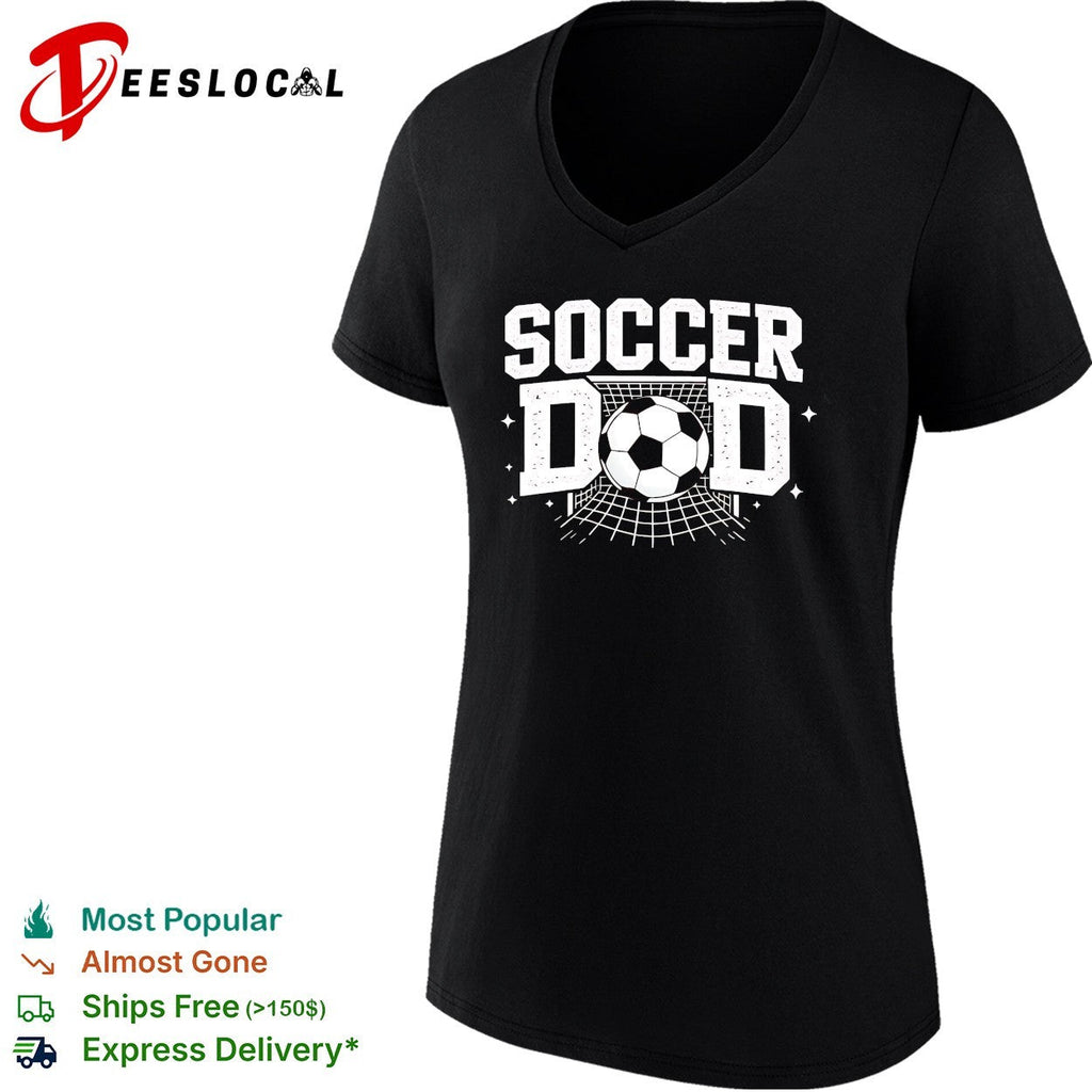 Soccer dad goal net ball bold text shirt Unisex
