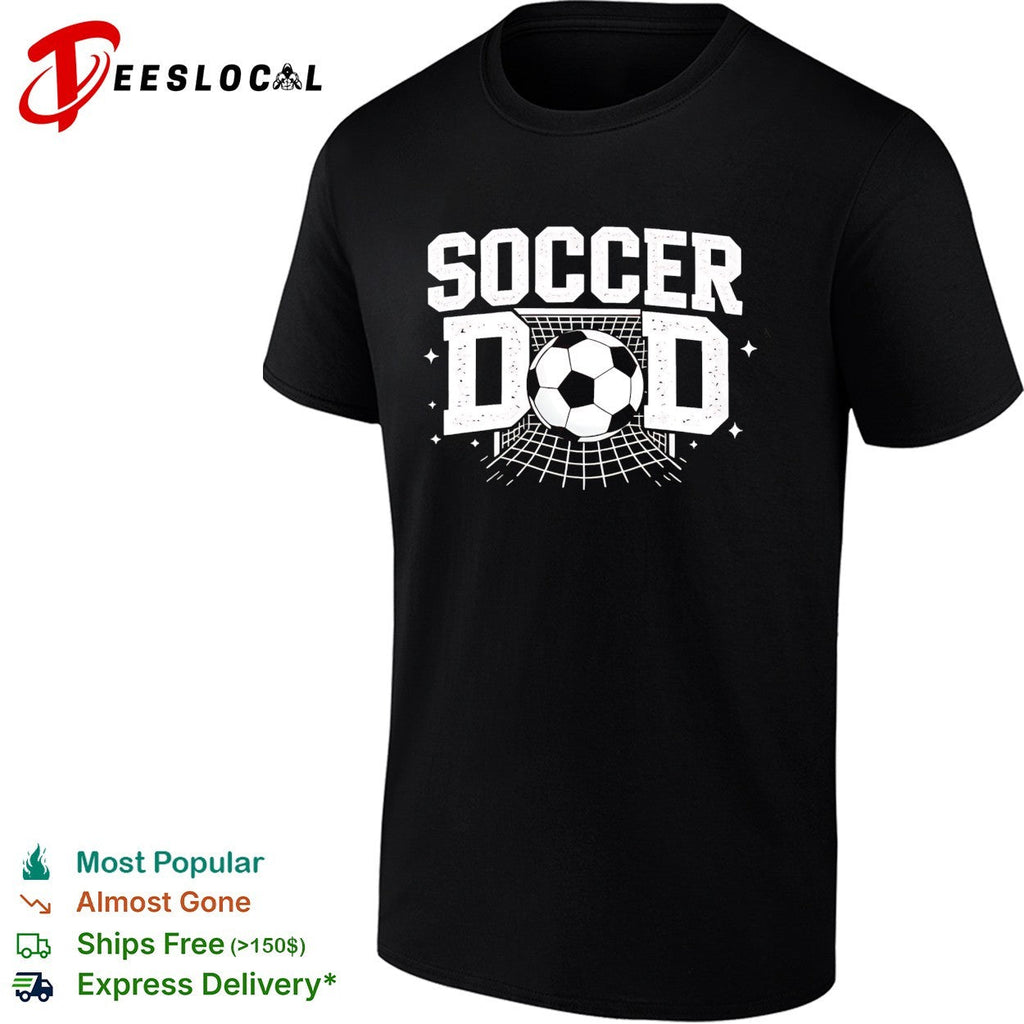 Soccer dad goal net ball bold text shirt Unisex