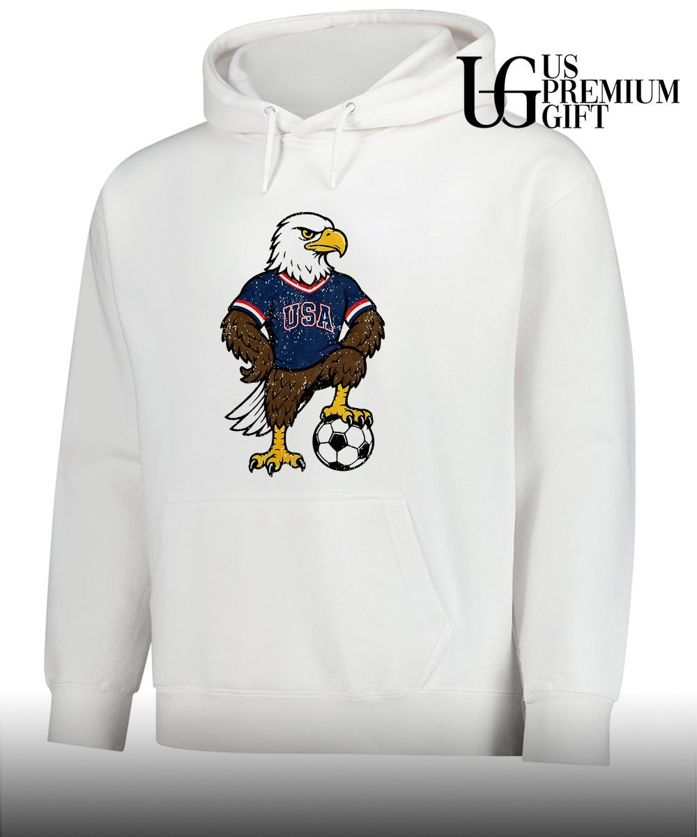 Soccer mascot Bald Eagle USA Team shirt Unisex