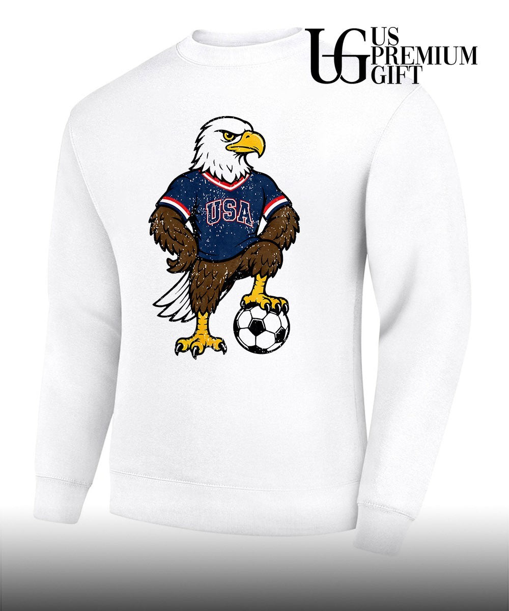 Soccer mascot Bald Eagle USA Team shirt Unisex