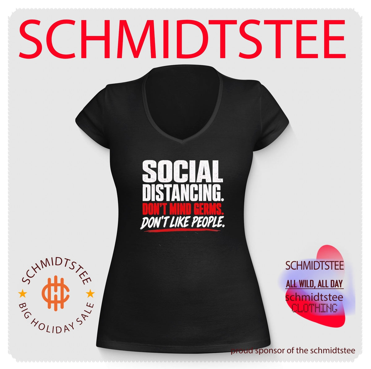 Social distancing don’t mind germs don’t like people shirt Unisex