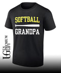 Softball Grandpa Crossed Bats Proud Grandfather Game Day shirt Unisex