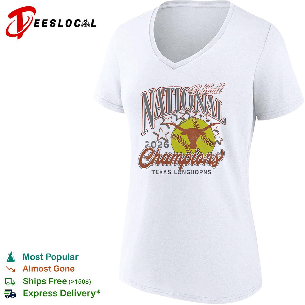 Softball National 2026 Champions Texas Longhorns shirt Unisex