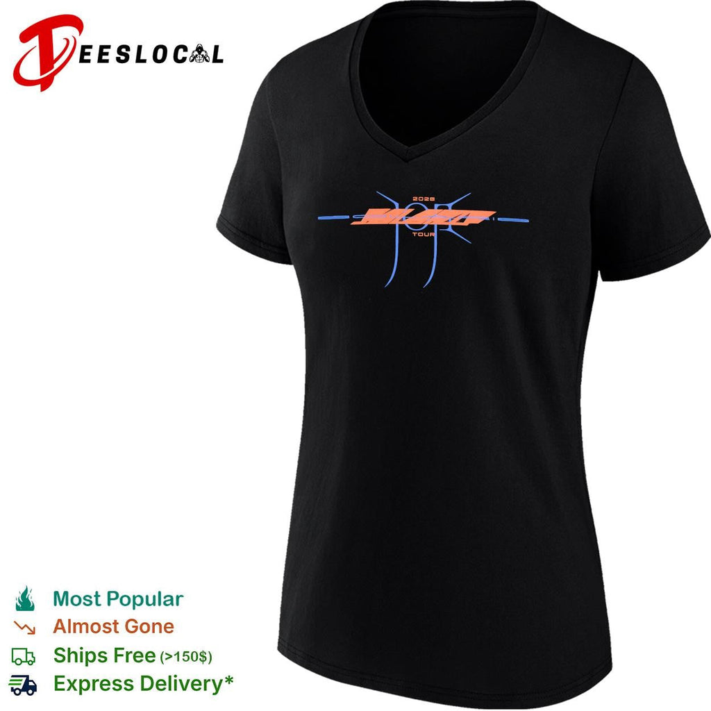 Solaris 2028 concert tour abstract slash logo neon graphic shirt Unisex
