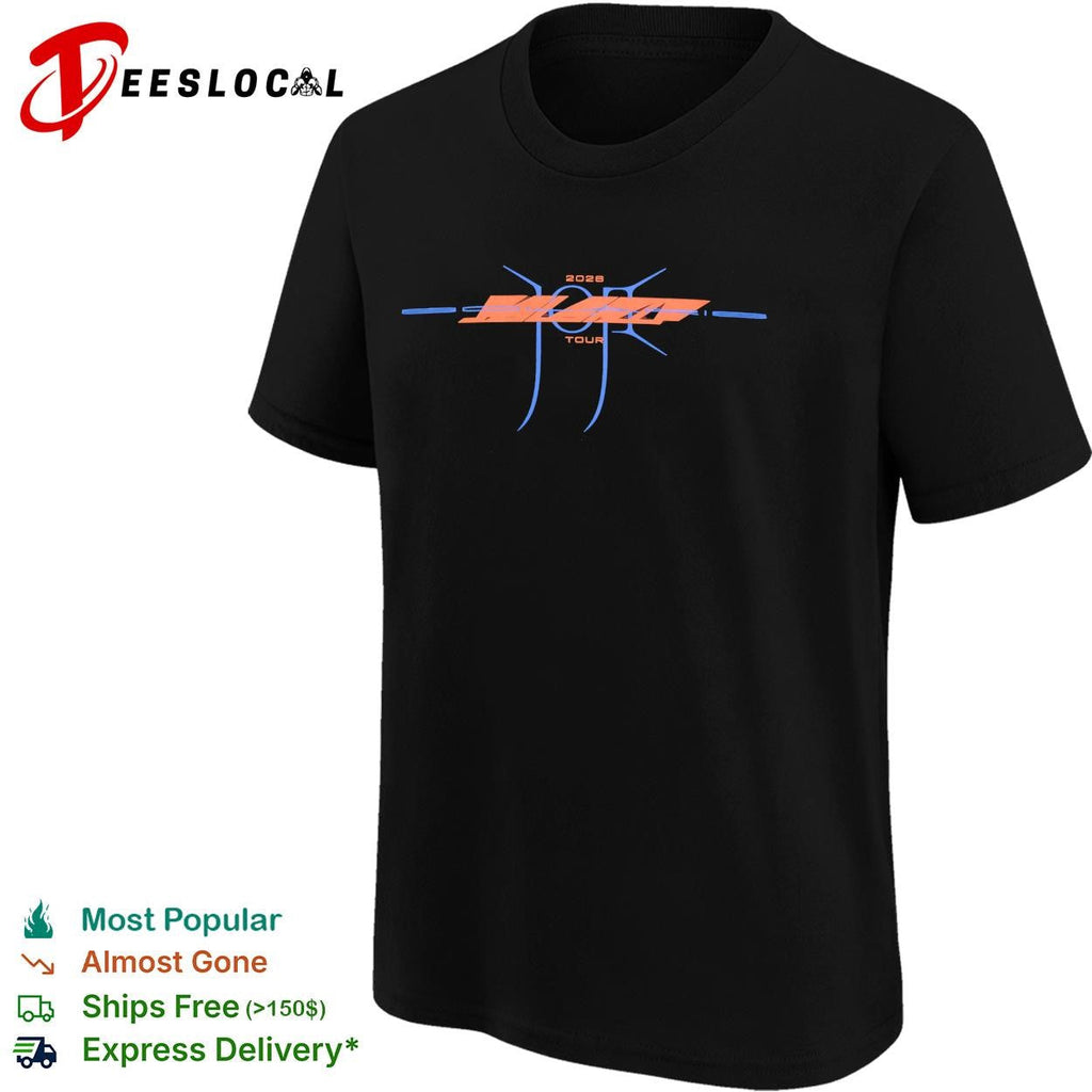 Solaris 2028 concert tour abstract slash logo neon graphic shirt Unisex