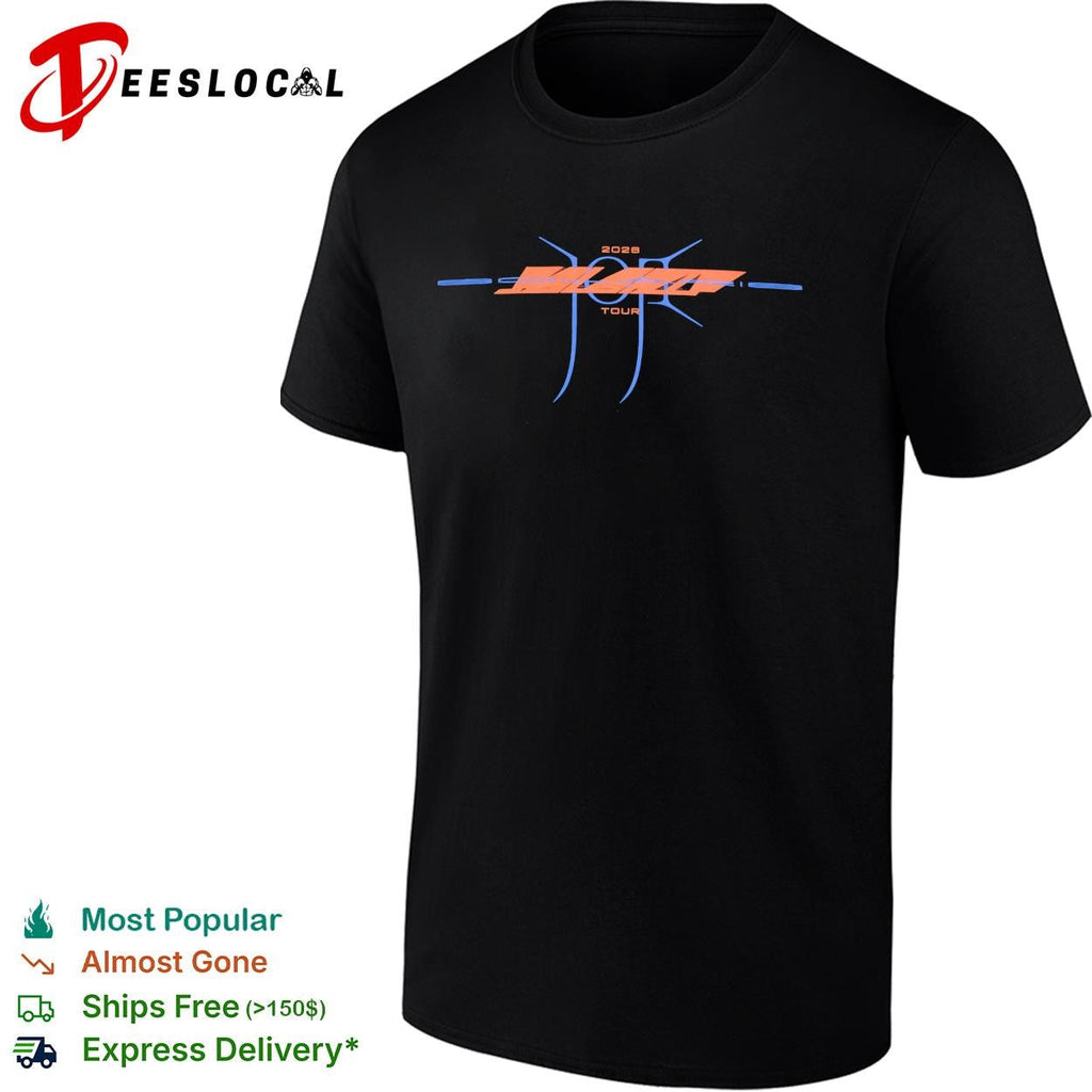 Solaris 2028 concert tour abstract slash logo neon graphic shirt Unisex