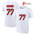 Sombr 77 The Late Nights and Young Romance tour name and number shirt Unisex