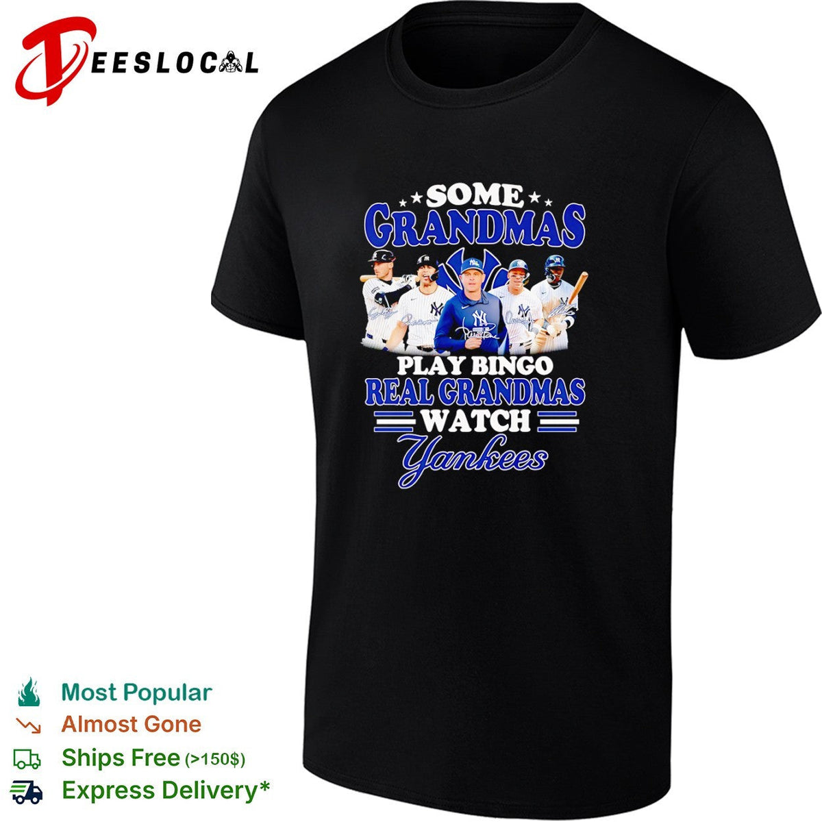 Some grandmas play bingo real grandmas watch New York Yankees shirt Unisex