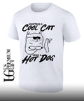 Sometimes a cool cat a needs a hot dog shirt Unisex