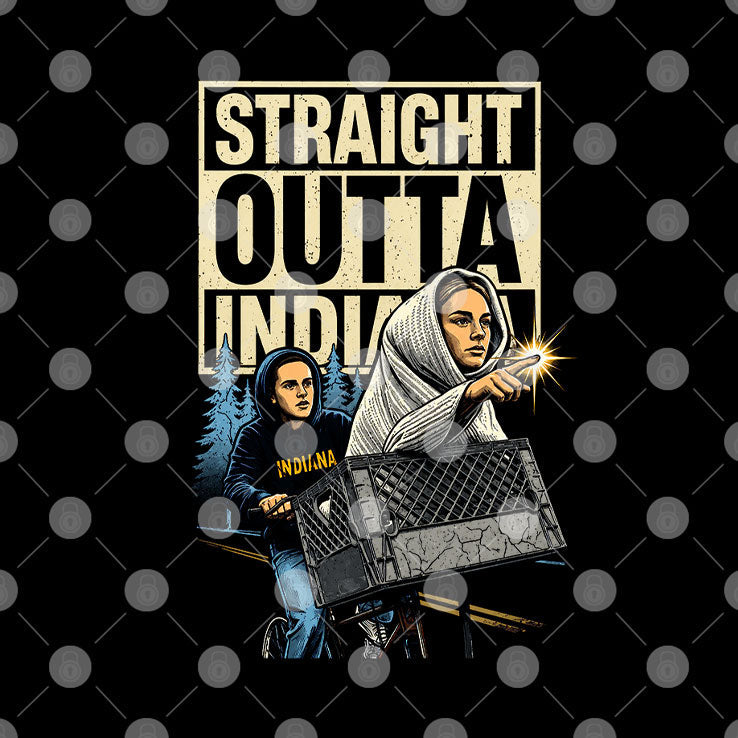 Sophie Cunningham & Caitlin Clark Straight Outta Indiana T Shirt Unisex
