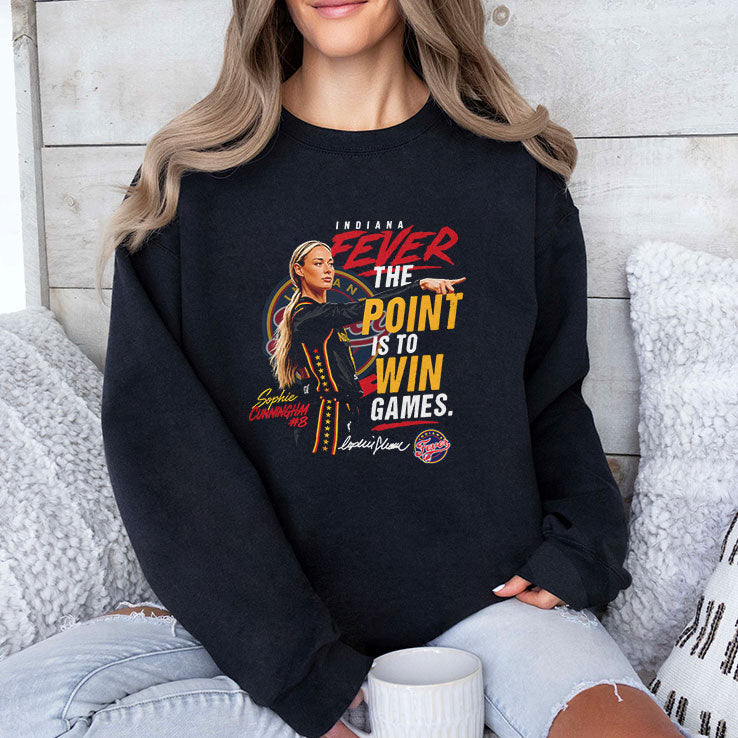 Sophie Cunningham Indiana Fever The Point Is To Win Games T Shirt Unisex