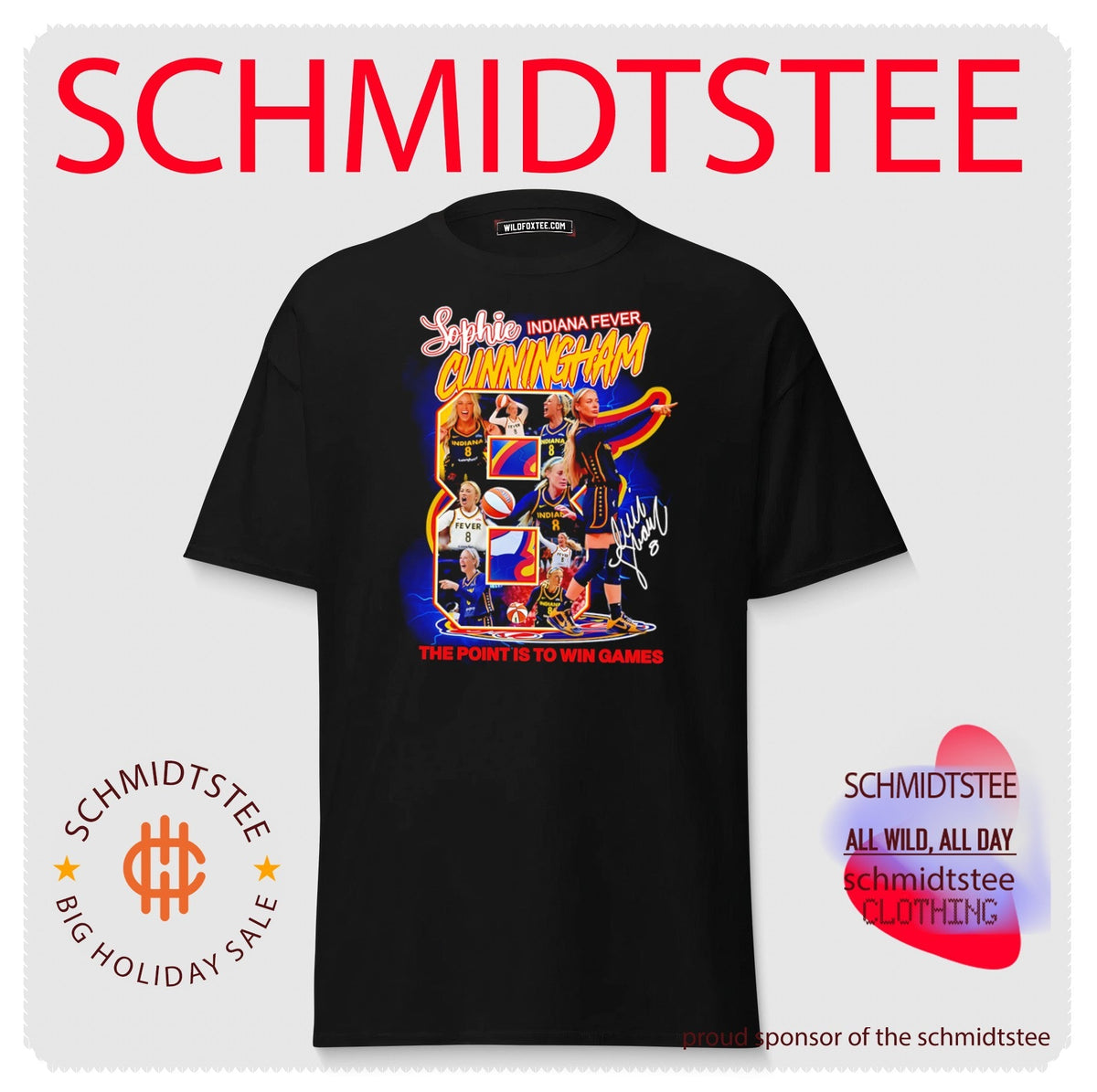 Sophie Cunningham Indiana Fever The Point Is to Win Games shirt (1) Unisex