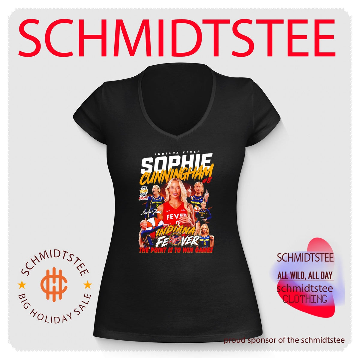 Sophie Cunningham Indiana Fever The Point Is to Win Games shirt (2) Unisex