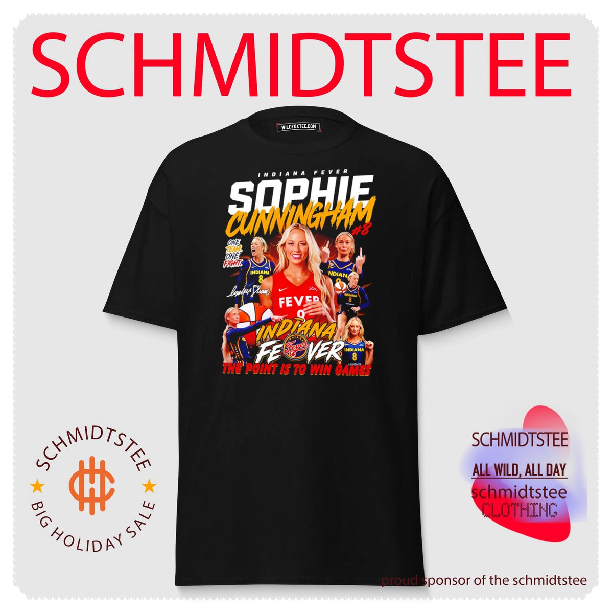Sophie Cunningham Indiana Fever The Point Is to Win Games shirt (2) Unisex