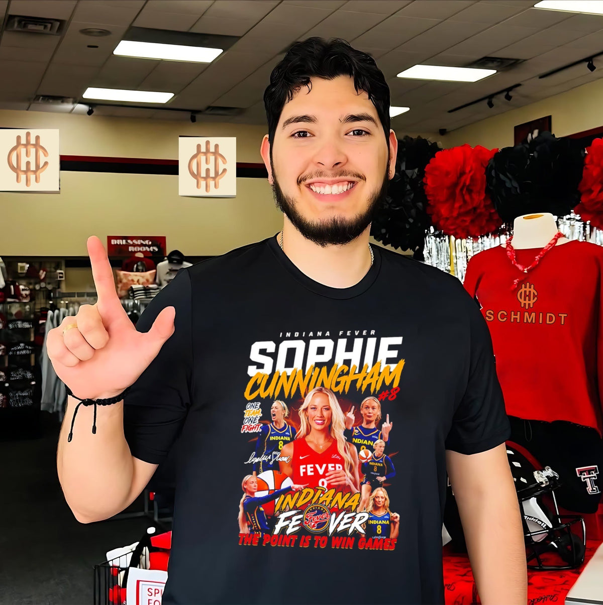 Sophie Cunningham Indiana Fever The Point Is to Win Games shirt (2) Unisex