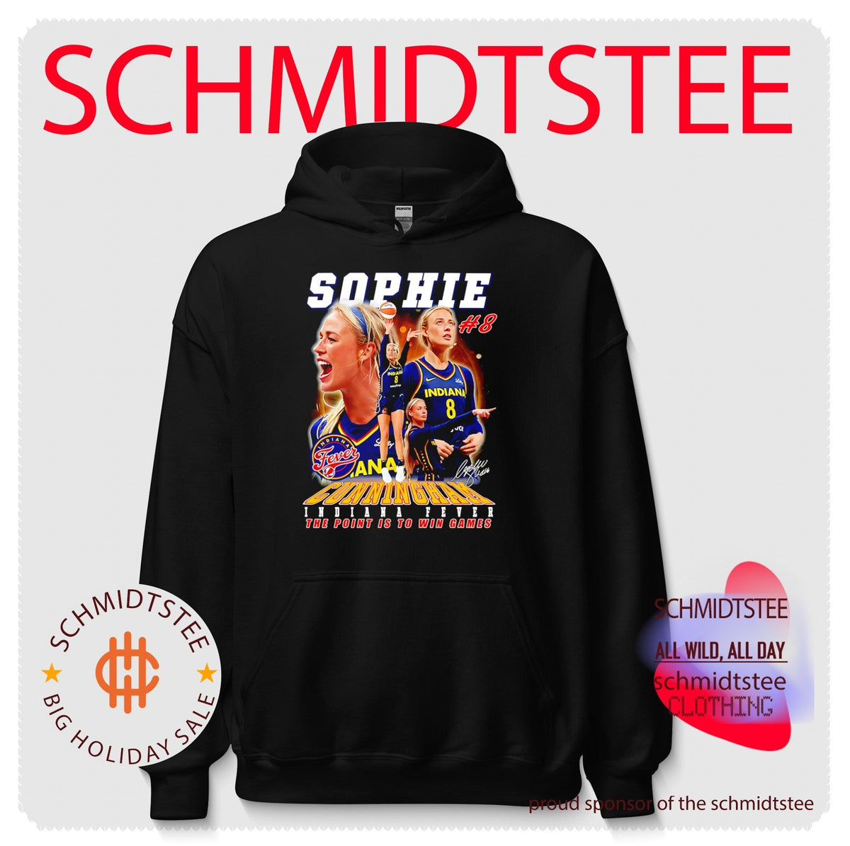 Sophie Cunningham Indiana Fever The Point Is to Win Games shirt (3) Unisex