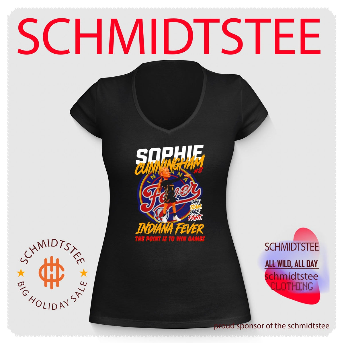 Sophie Cunningham Indiana Fever The Point Is to Win Games shirt (4) Unisex