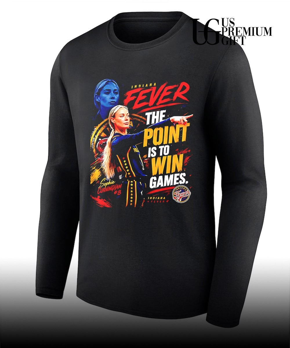Sophie Cunningham Indiana Fever the point is to win games portrait shirt Unisex