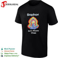 Sophon Aura Maxing Chain Meditating Figure Psychedelic Energy Rainbow Glow shirt Unisex