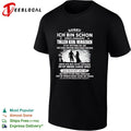 Sorry taken by a great guy with anger issues German couple humor shirt Unisex