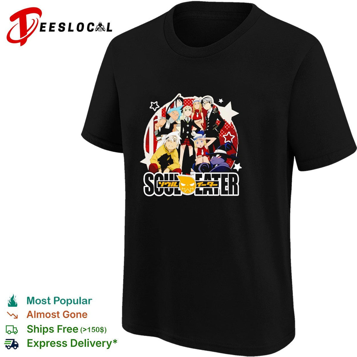 Soul Eater anime cast poster shirt Unisex