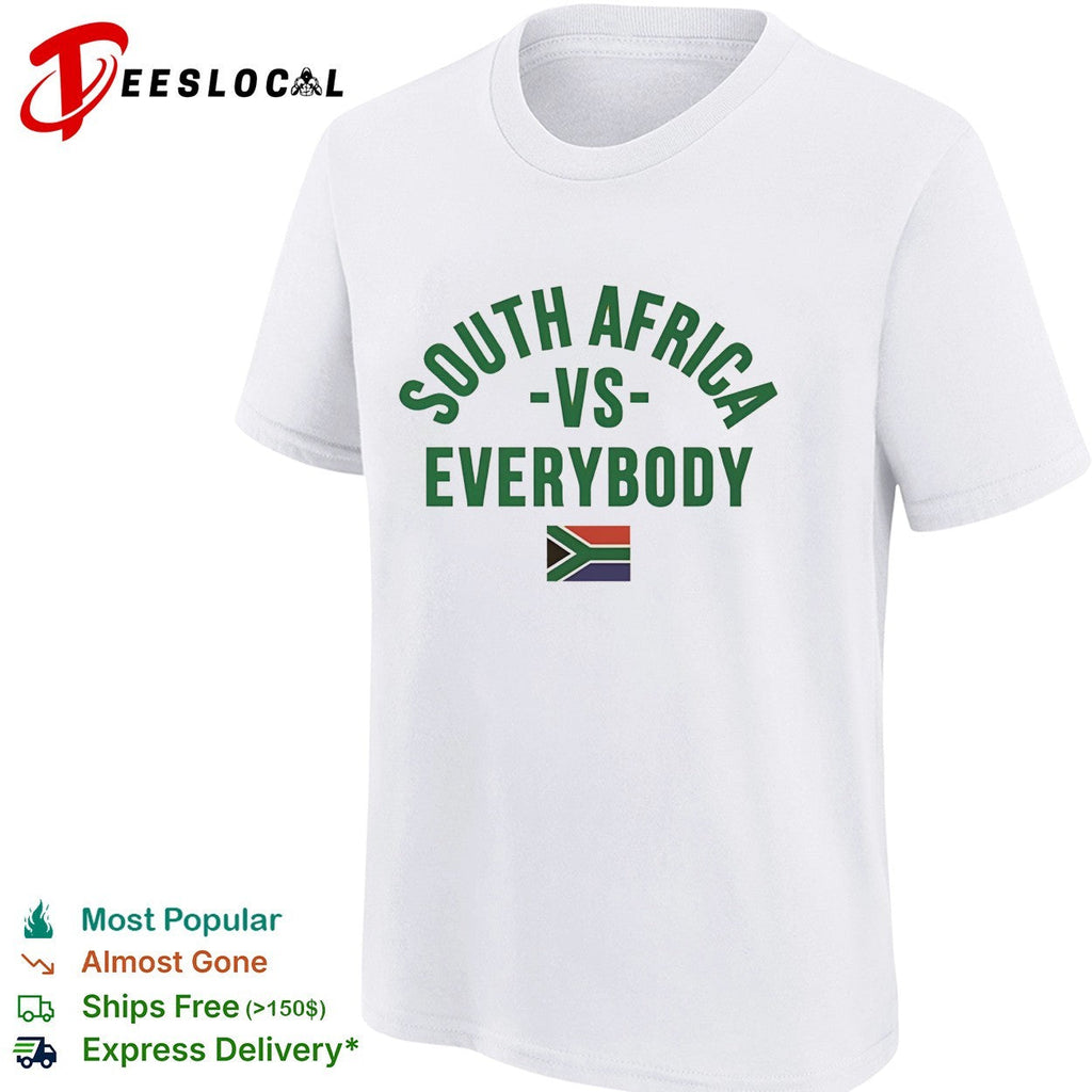 South Africa vs everybody flag soccer pride shirt Unisex