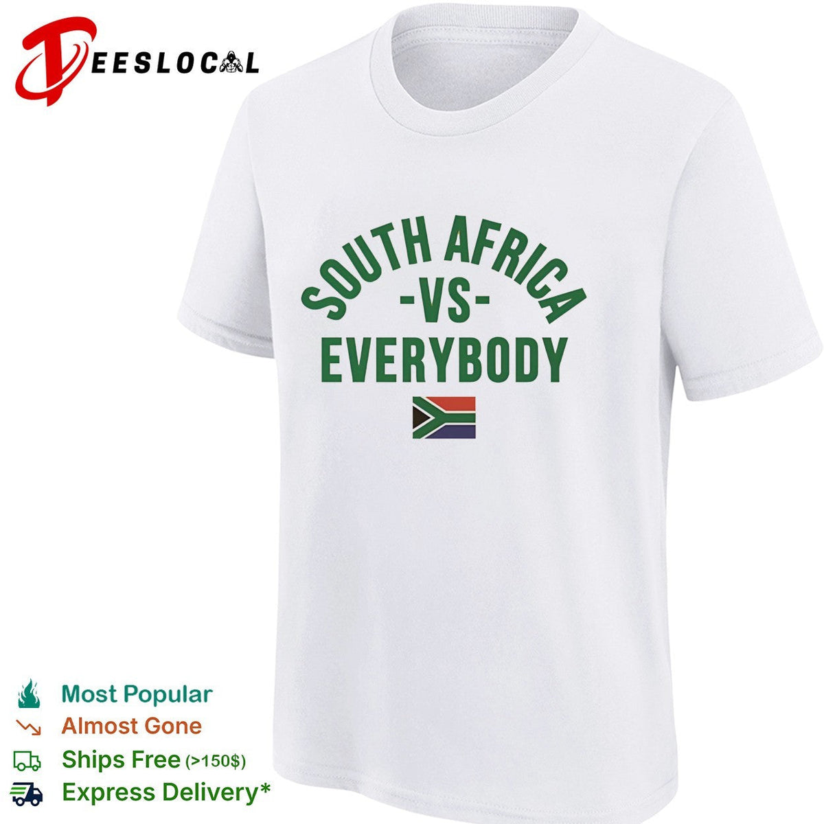 South Africa vs everybody flag soccer pride shirt Unisex