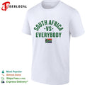 South Africa vs everybody flag soccer pride shirt Unisex