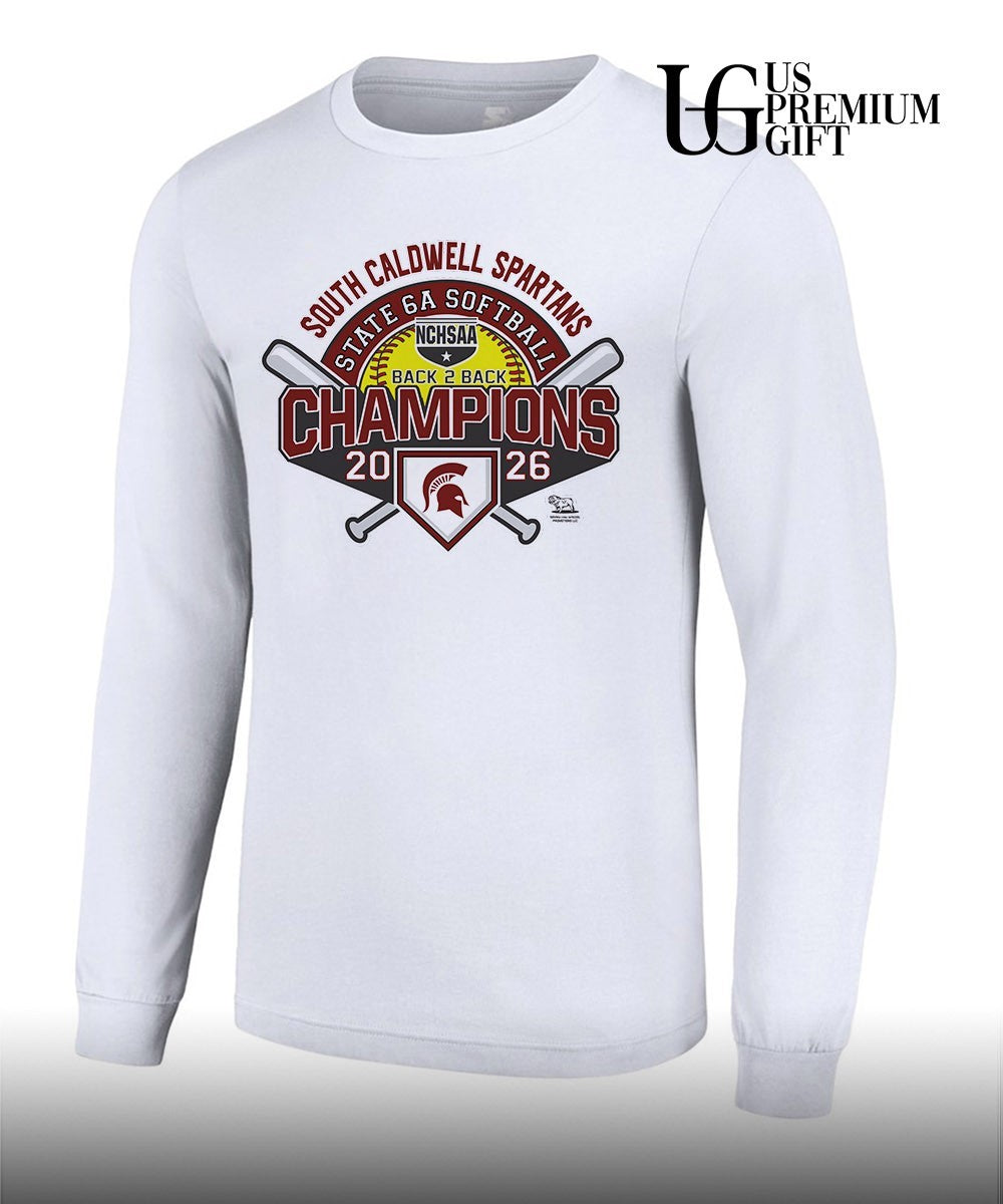 South Caldwell Spartans Back-to-back NCHSAA 6A Softball State Champions 2026 shirt Unisex