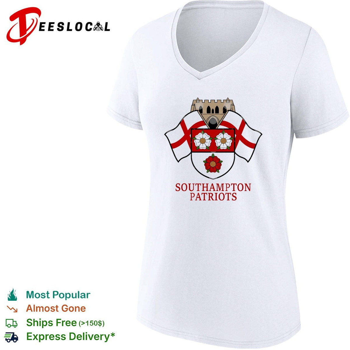 Southampton Patriots floral logo shirt Unisex