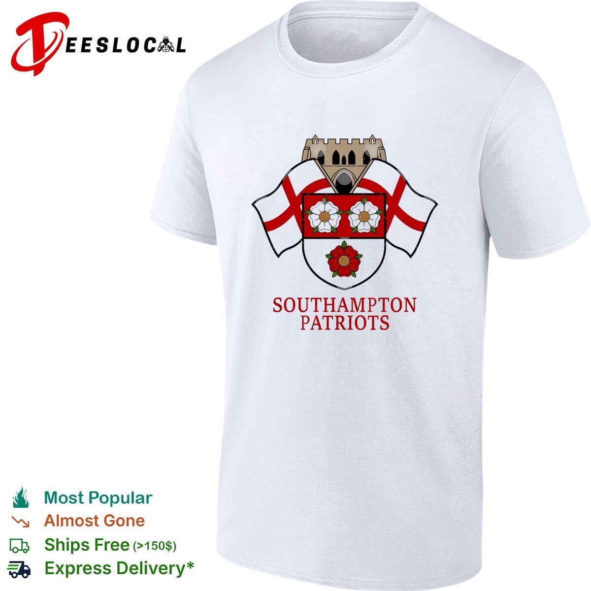 Southampton Patriots floral logo shirt Unisex