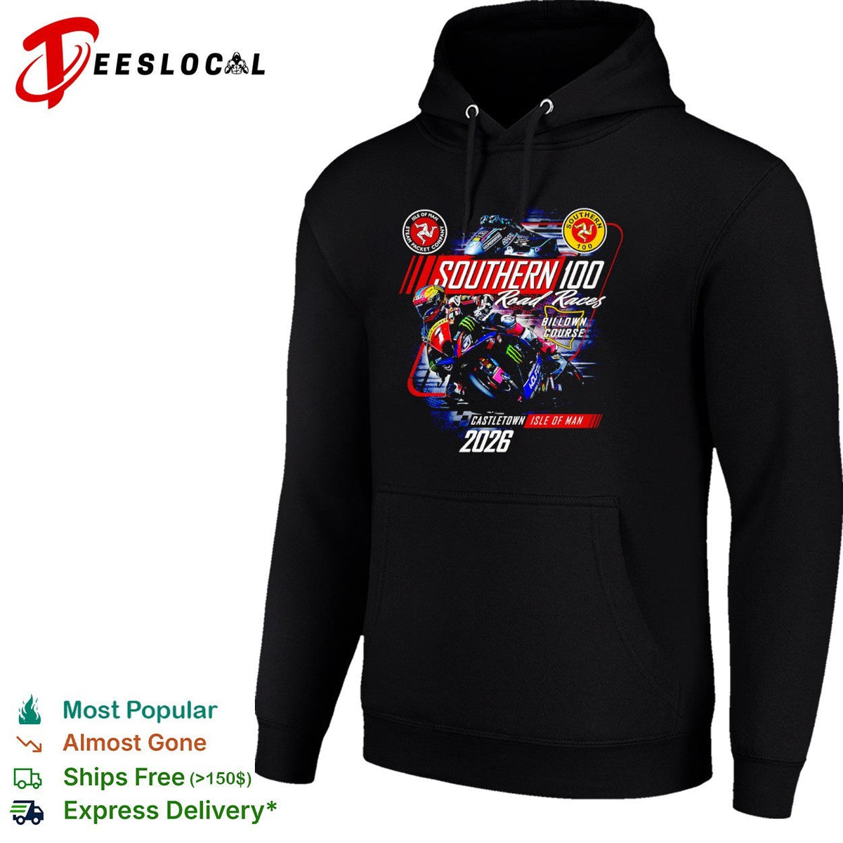 Southern 100 Road Races Billown Course Castletown Isle of Man 2026 racing shirt Unisex