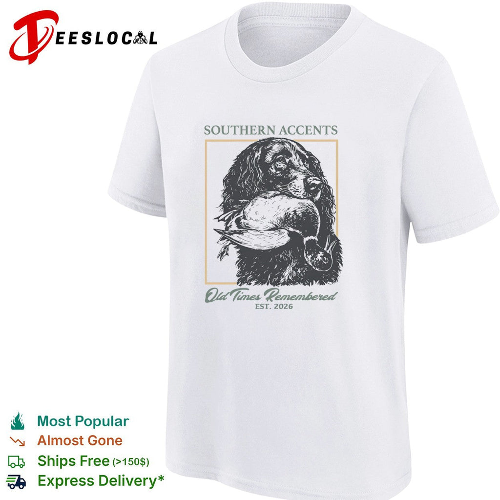 Southern Accents Old Times Remembered Est 2026 Labrador Retriever Duck Hunting shirt Unisex