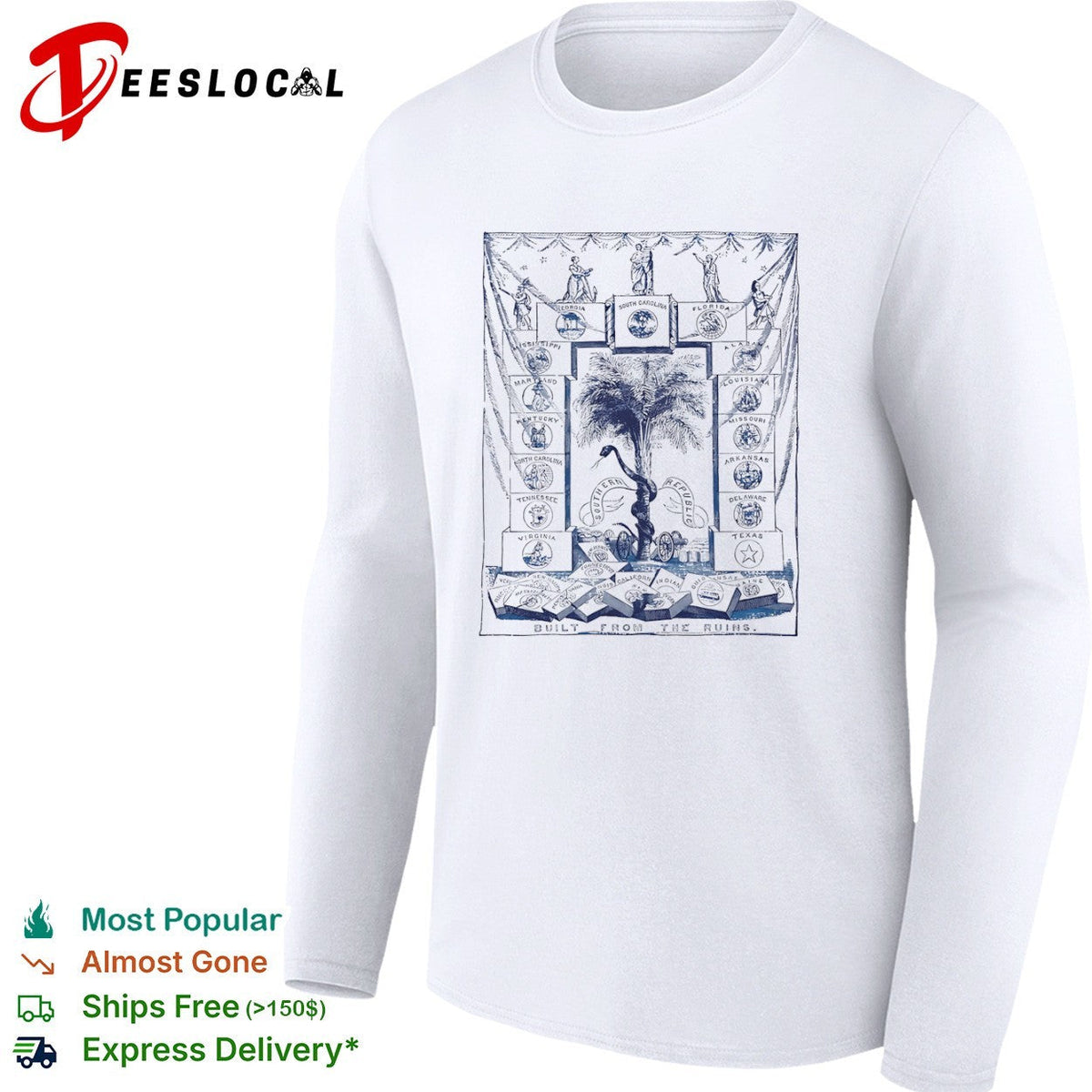 Southern Republic Built From the Ruins South Carolina Georgia Florida shirt Unisex