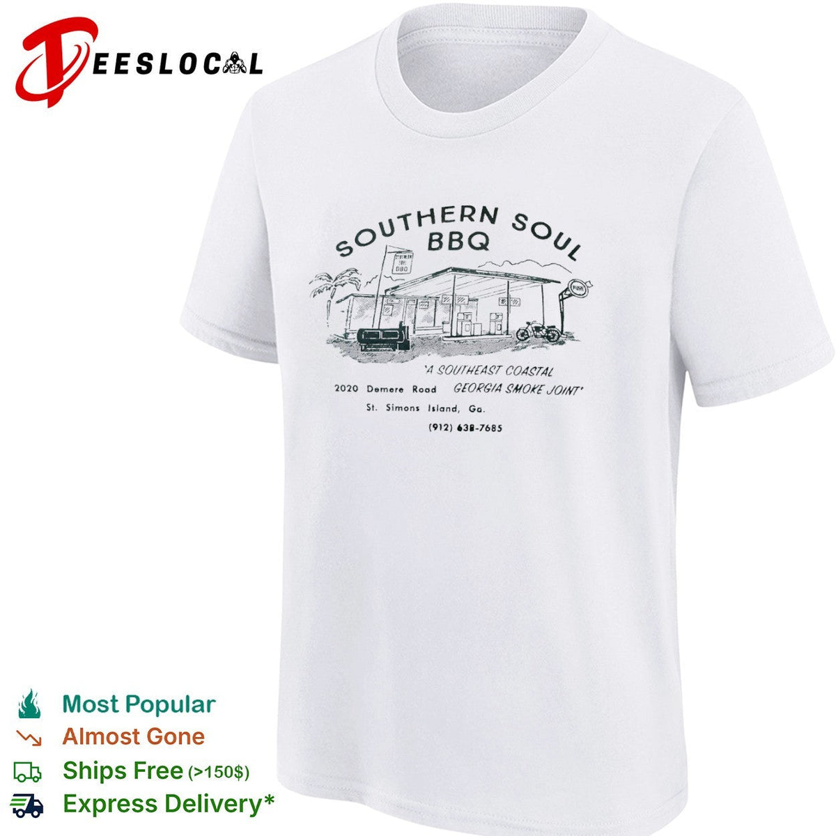 Southern Soul BBQ 2020 Demere Road St Simons Island Ga A Southeast Coastal Smoke shirt Unisex
