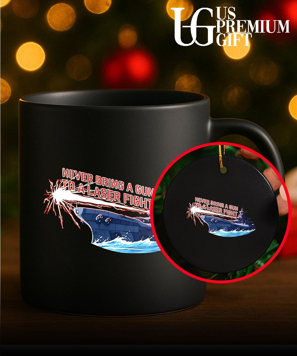 Space Battleship Yamato Never Bring a Gun to a Laser Fight shirt Unisex