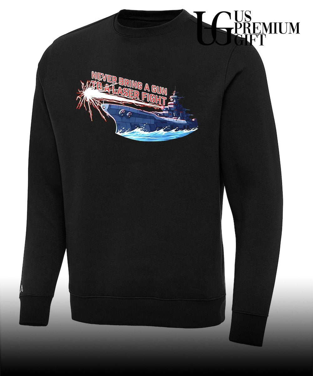 Space Battleship Yamato Never Bring a Gun to a Laser Fight shirt Unisex