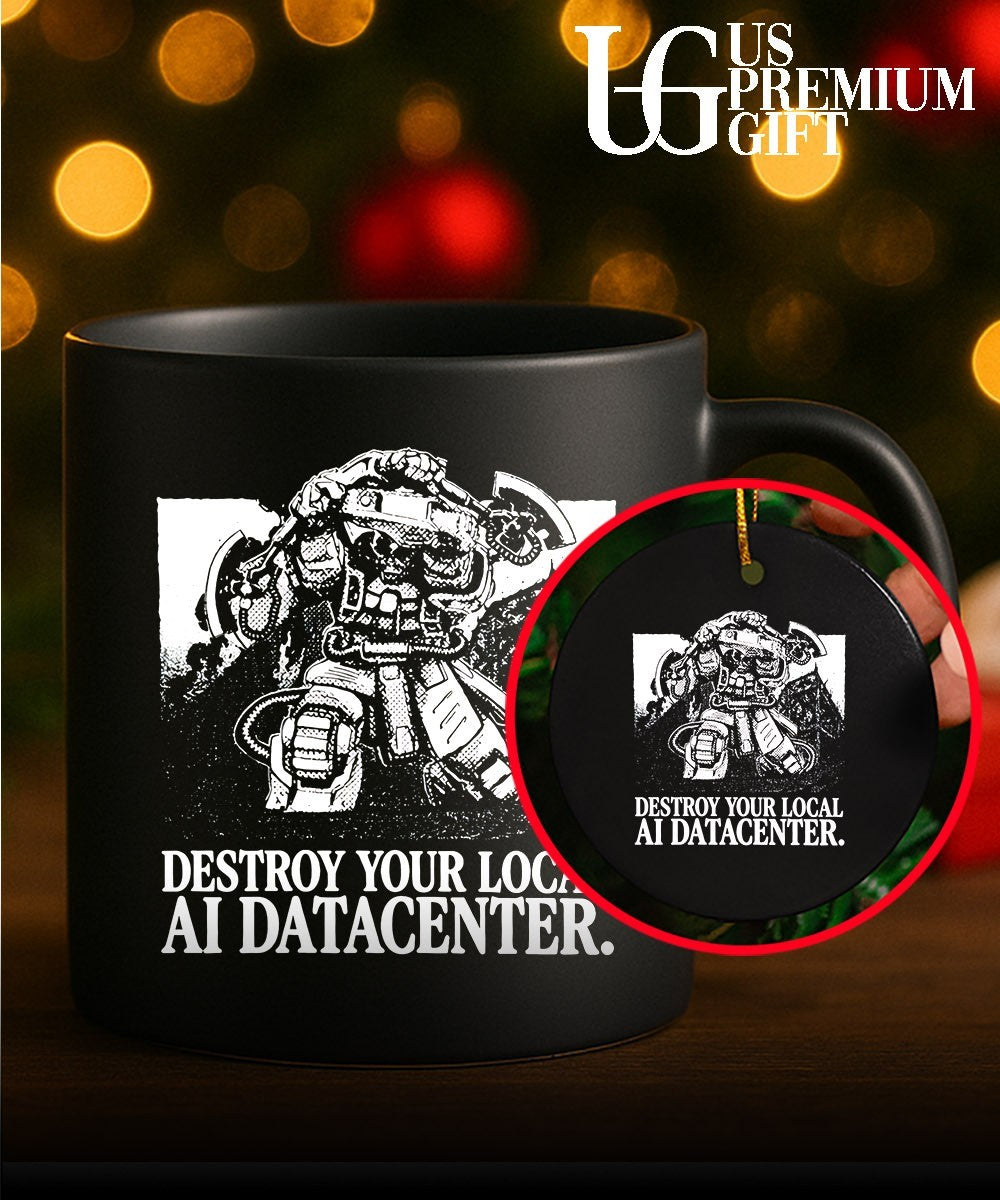 Space Marine destroy your local AI datacenter shirt Unisex