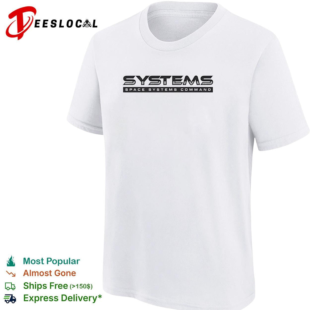 Space Systems Command military logo patriotic graphic shirt Unisex