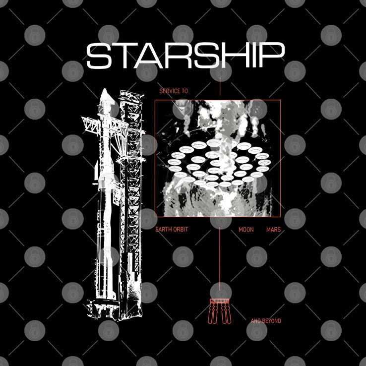 SpaceX Starship T Shirt Unisex
