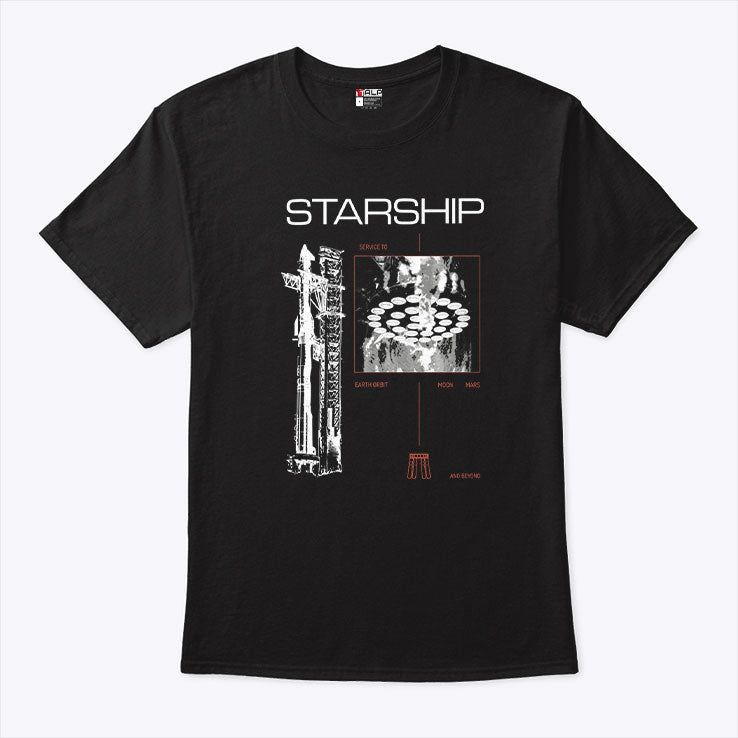SpaceX Starship T Shirt Unisex