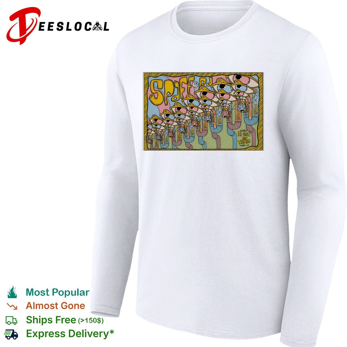 Spafford 6 17 26 Hobart Art Theater Hobart IN Surreal Eye Pipe Cartoon shirt Unisex