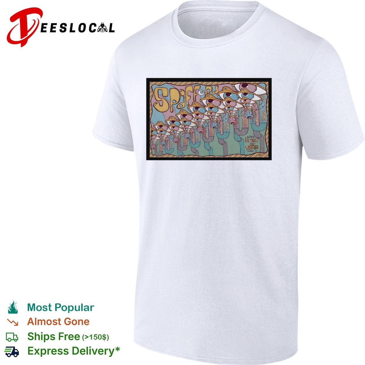 Spafford Hobart Art Theater 6 17 26 surreal eye creature tube shirt Unisex