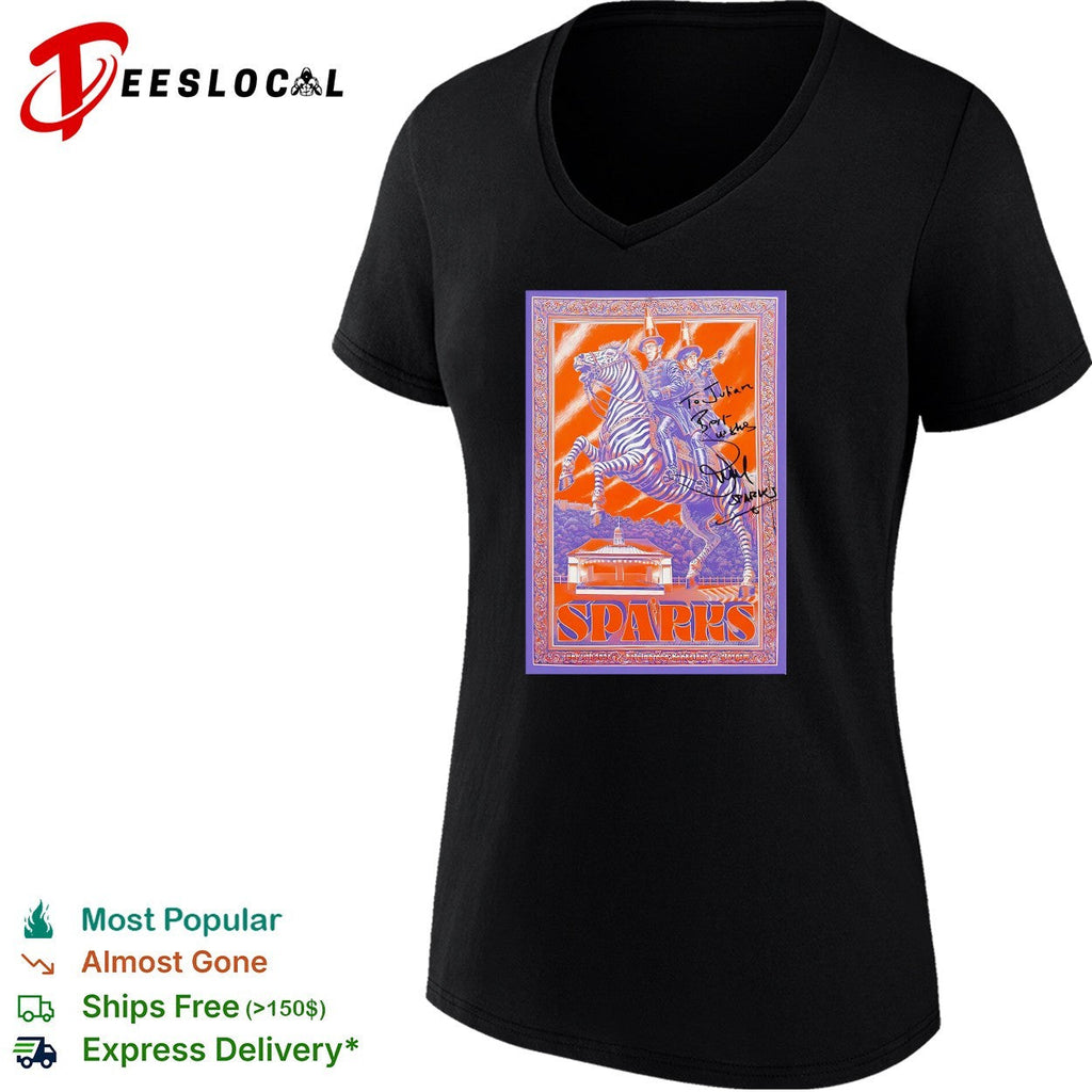 Sparks zebra rider vintage tour poster shirt Unisex