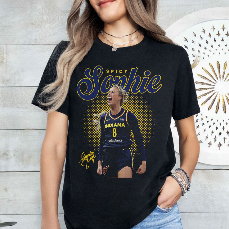 Spicy Sophie Cunningham Screaming Indiana Fever T Shirt Unisex