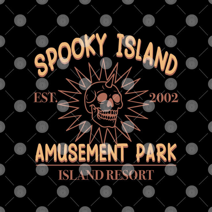 Spooky Island Amusement Park Est 2002 Shirt Unisex