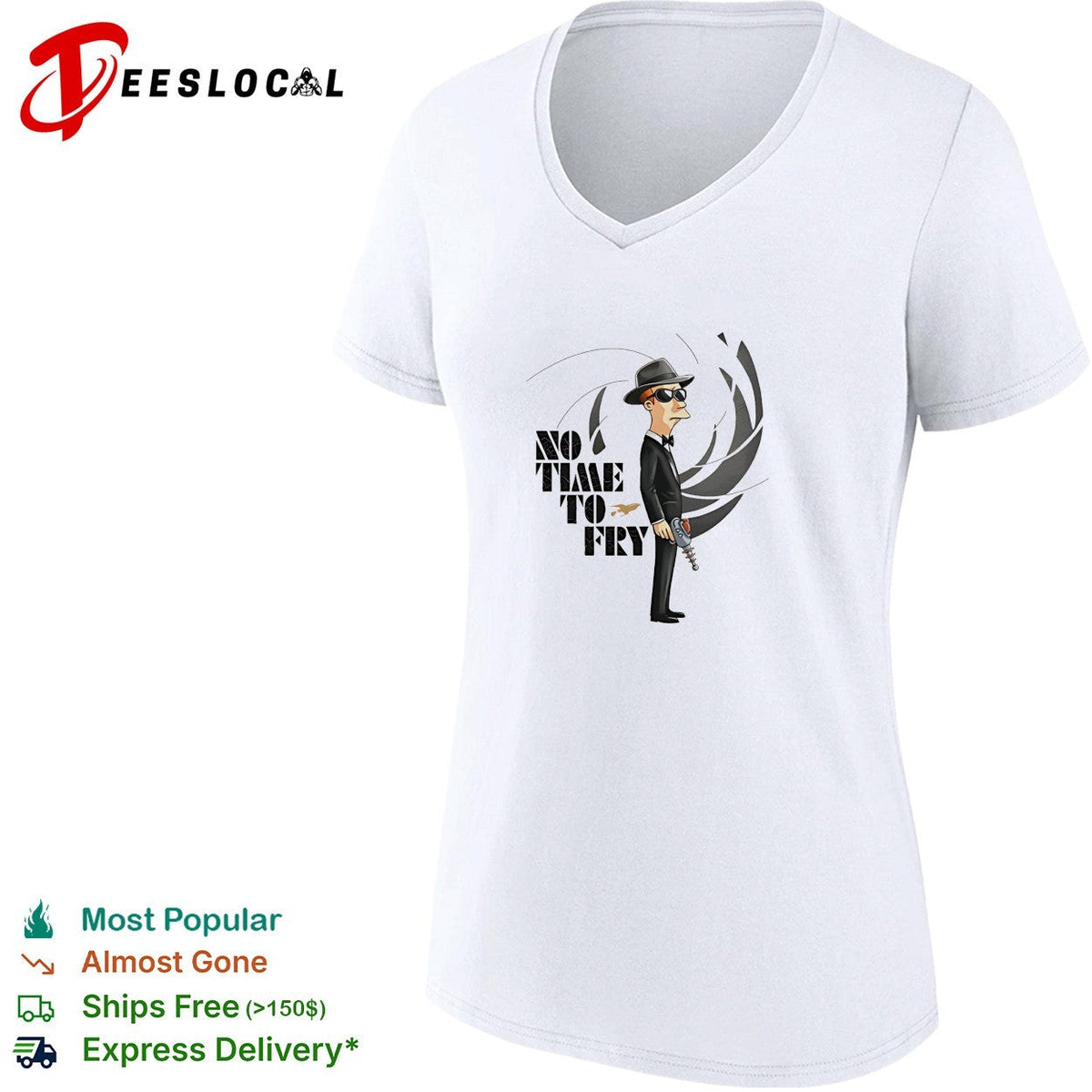 Spy holding fish no time to fry shirt Unisex