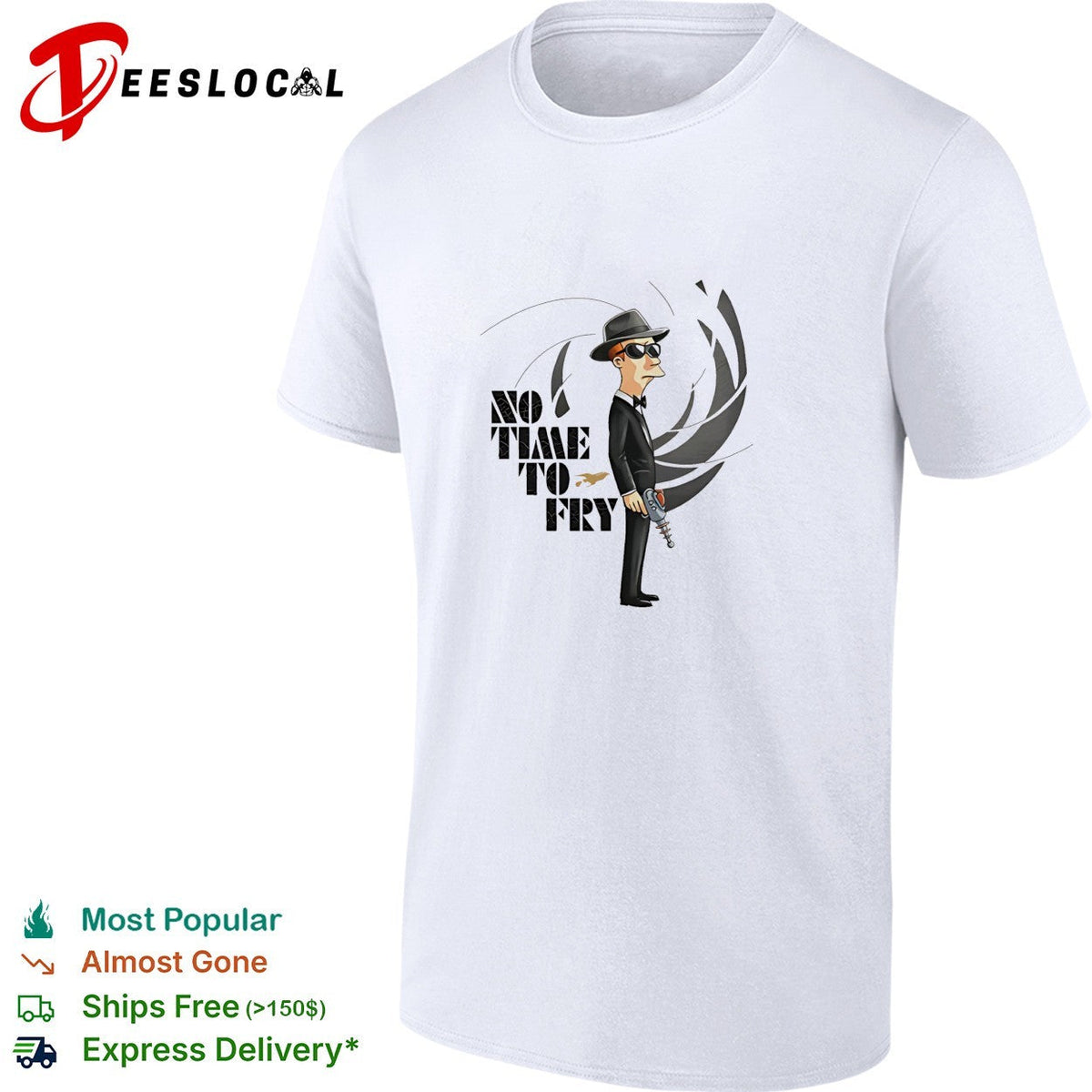 Spy holding fish no time to fry shirt Unisex