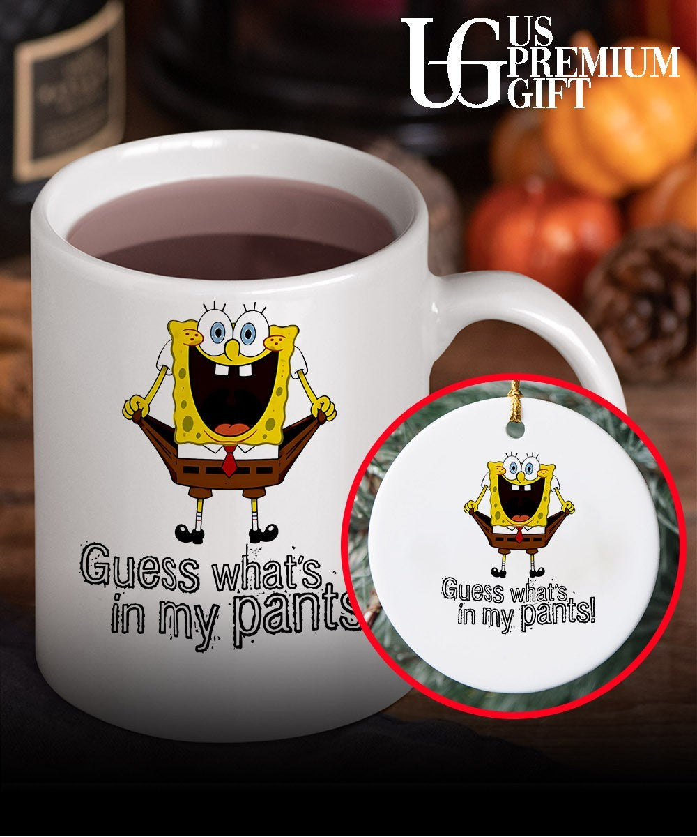 SquarePants guess what’s in my pants cartoon shirt Unisex