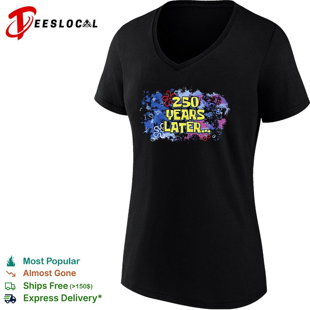 Squarepants 250 Years Later American flag Independence Day Themed shirt Unisex